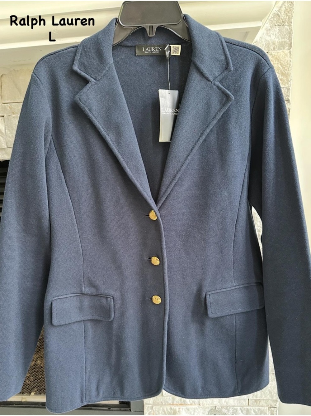 Lauren Ralph Lauren Navy Blazer with Gold Buttons
